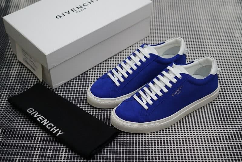 Givenchy Sneakers Blue Upper White Sole And Shoelaces Rubber Sole Men 1