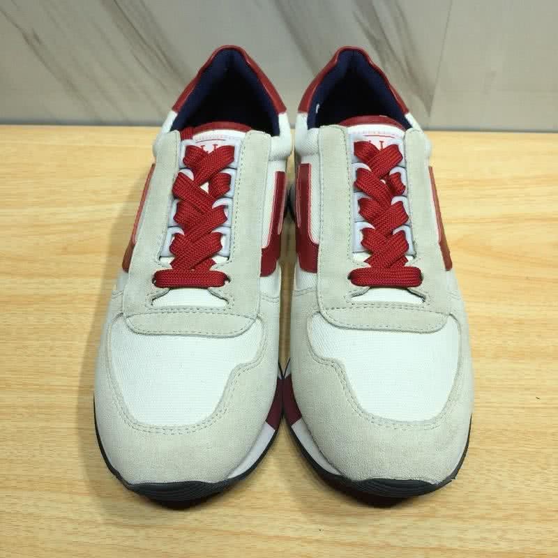 Bally Fashion Sports Shoes Cowhide White And Red Women 2