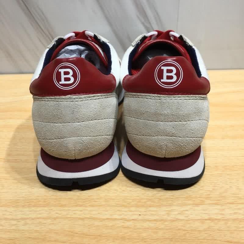 Bally Fashion Sports Shoes Cowhide White And Red Women 7