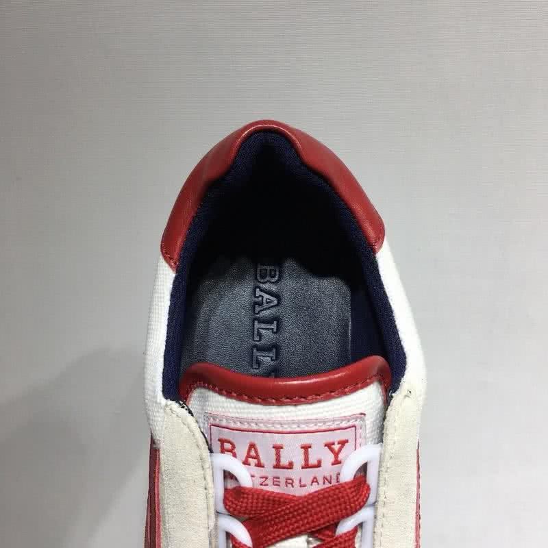 Bally Fashion Sports Shoes Cowhide White And Red Women 8