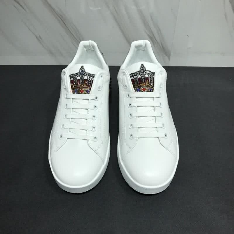 Dolce & Gabbana Sneakers Decotations on Heelpiece White Men 2