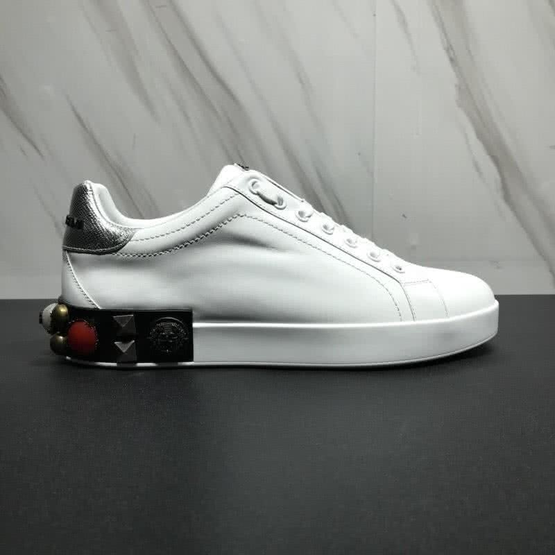 Dolce & Gabbana Sneakers Decotations on Heelpiece White Men 5