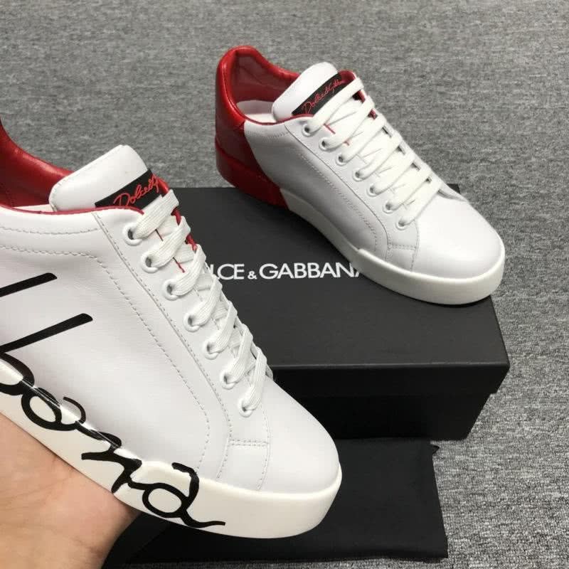 Dolce & Gabbana Sneakers Black Letters White Red Men 5