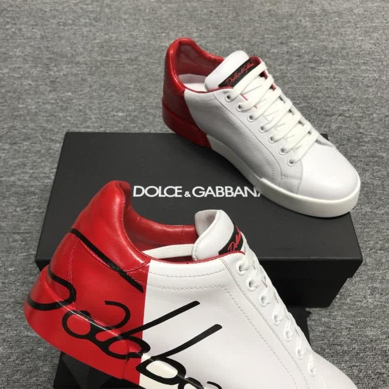 Dolce & Gabbana Sneakers Black Letters White Red Men 6