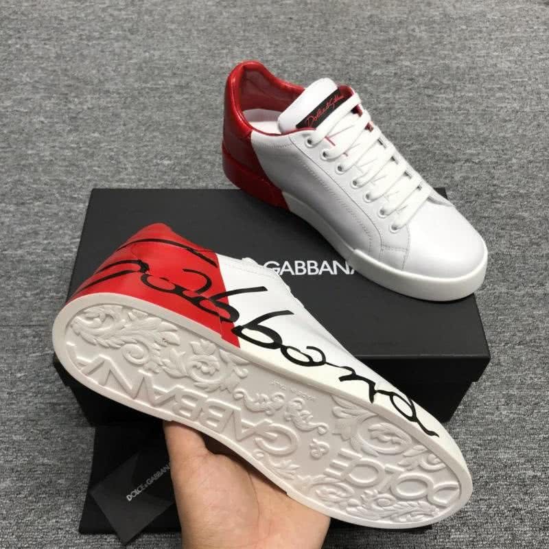 Dolce & Gabbana Sneakers Black Letters White Red Men 7