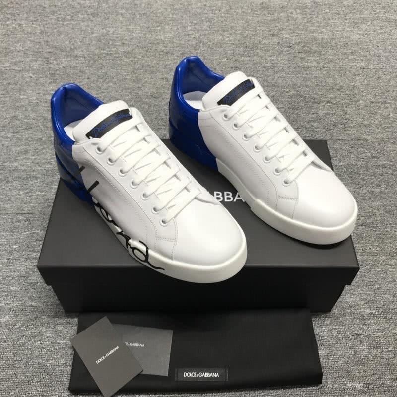 Dolce & Gabbana Sneakers Black Letters White Blue Men 3