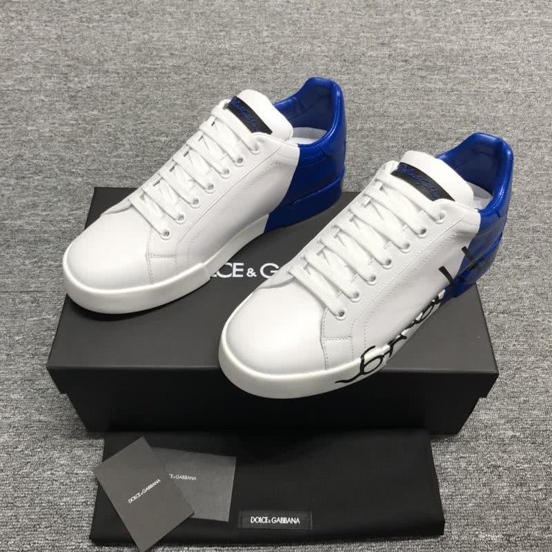 Dolce & Gabbana Sneakers Black Letters White Blue Men 1