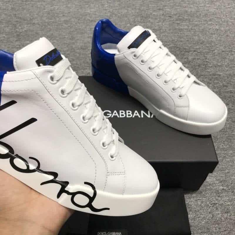 Dolce & Gabbana Sneakers Black Letters White Blue Men 5