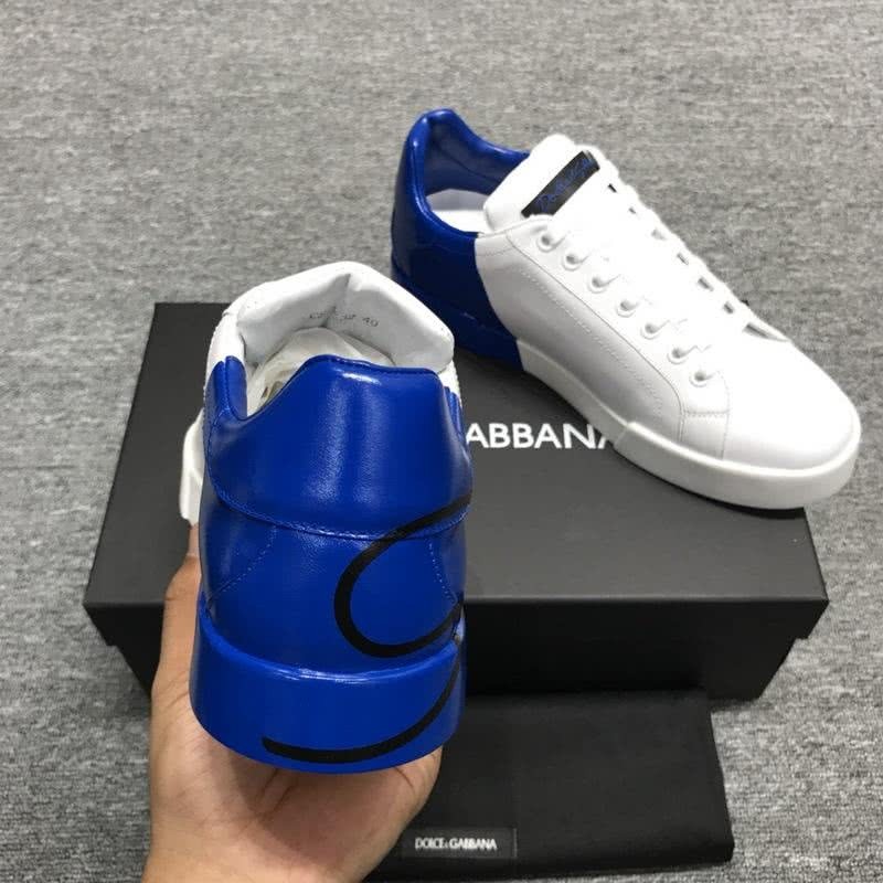 Dolce & Gabbana Sneakers Black Letters White Blue Men 8
