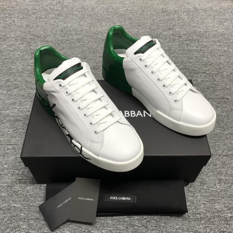 Dolce & Gabbana Sneakers Black Letters White Green Men 3