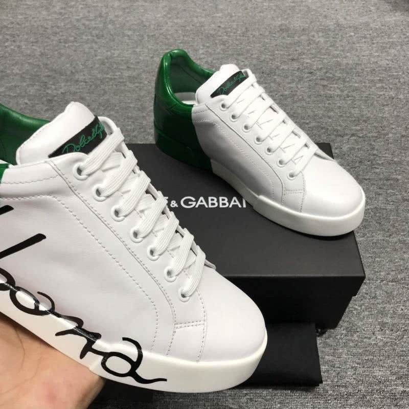 Dolce & Gabbana Sneakers Black Letters White Green Men 4