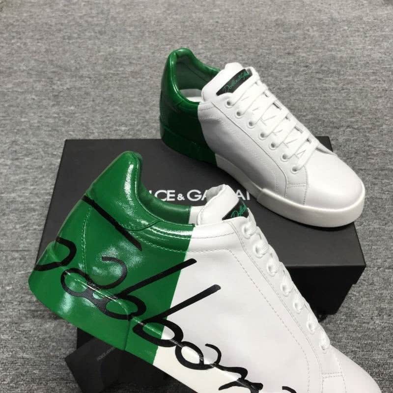 Dolce & Gabbana Sneakers Black Letters White Green Men 5