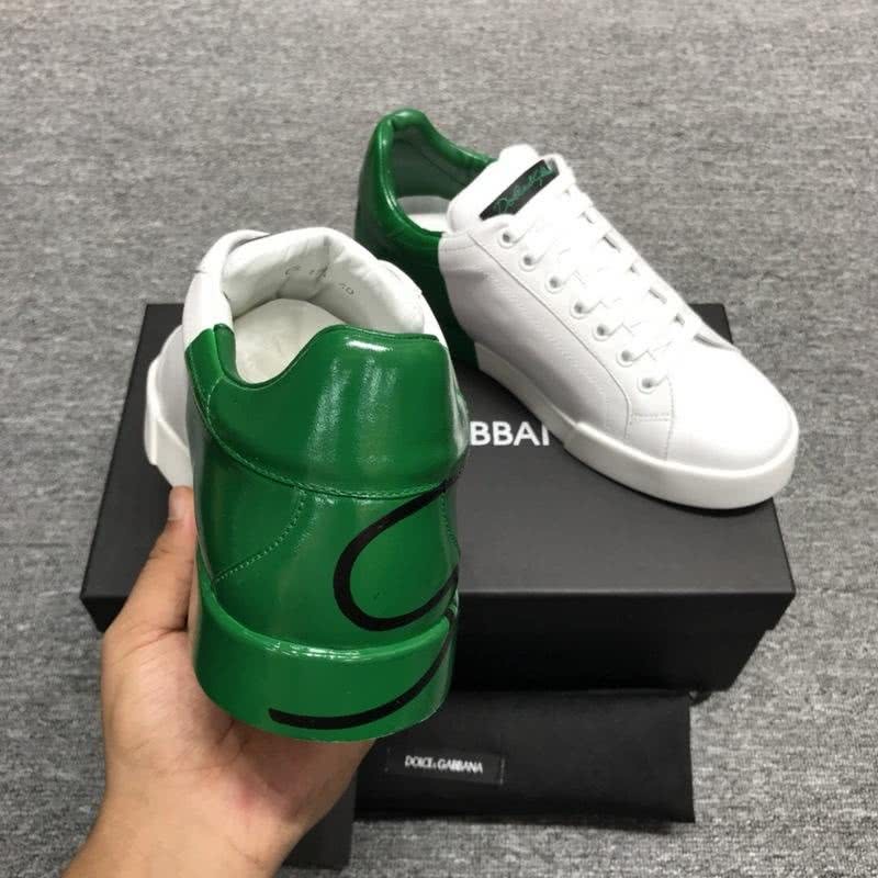 Dolce & Gabbana Sneakers Black Letters White Green Men 8