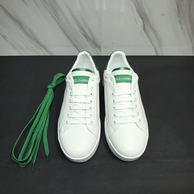 Dolce & Gabbana Sneakers Leather White Letters White Green Men 8