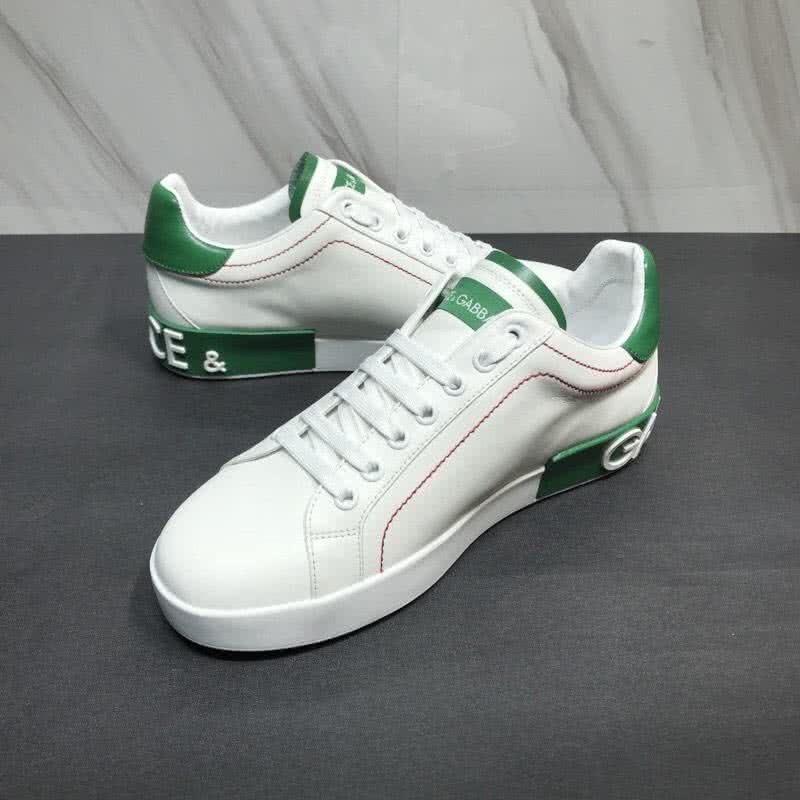 Dolce & Gabbana Sneakers Leather White Letters White Green Men 4
