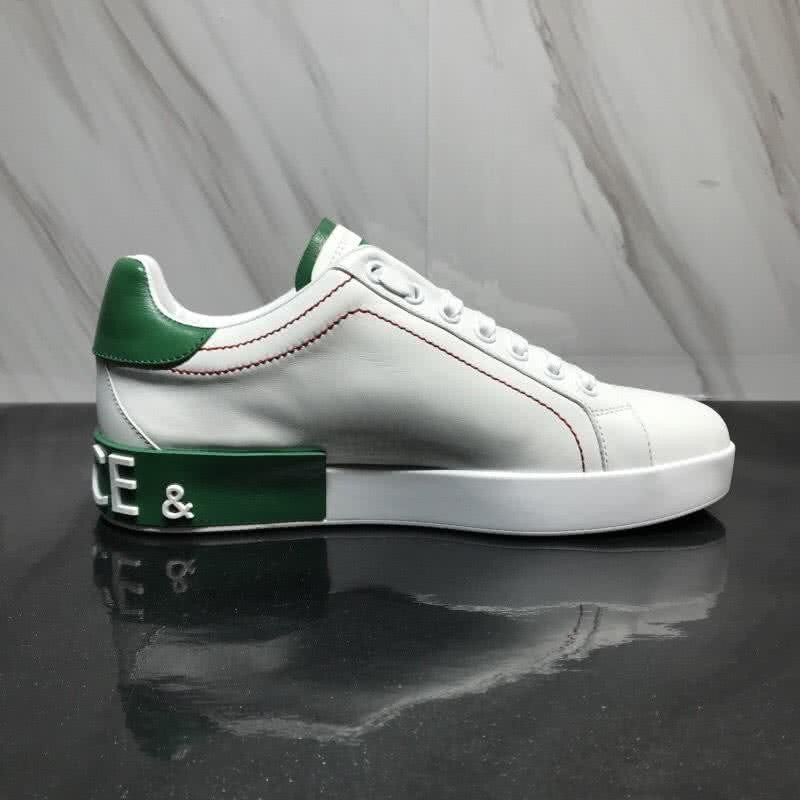 Dolce & Gabbana Sneakers Leather White Letters White Green Men 2