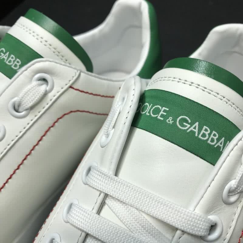 Dolce & Gabbana Sneakers Leather White Letters White Green Men 6