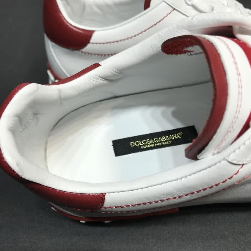 Dolce & Gabbana Sneakers Leather White Letters White Red Men 9