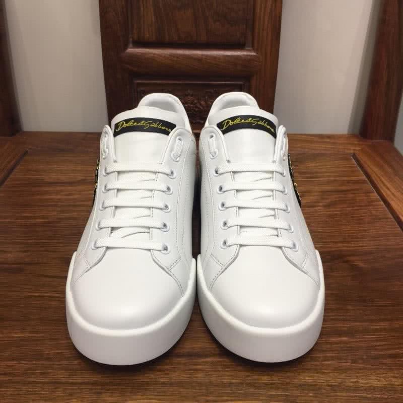 Dolce & Gabbana Sneakers Leather White Golden Men 2