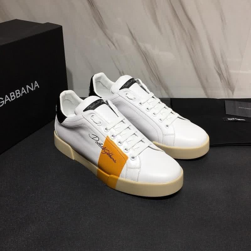 Dolce & Gabbana Sneakers White Orange Black Men 3