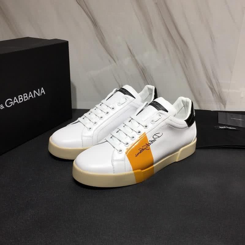 Dolce & Gabbana Sneakers White Orange Black Men 1