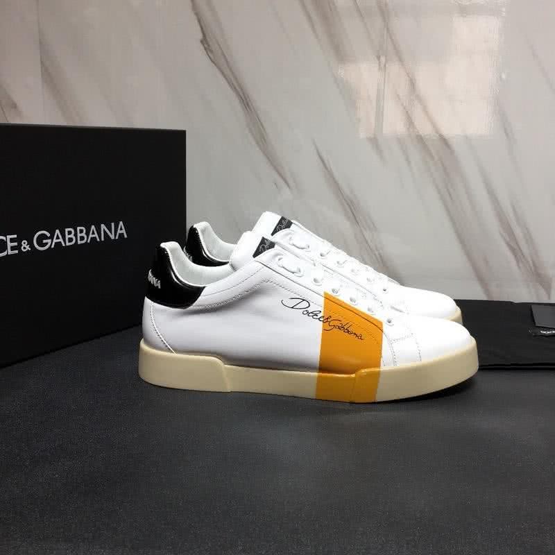 Dolce & Gabbana Sneakers White Orange Black Men 4