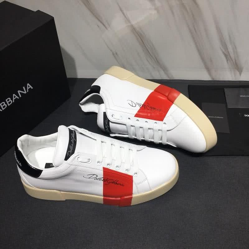 Dolce & Gabbana Sneakers White Red Black Men 7
