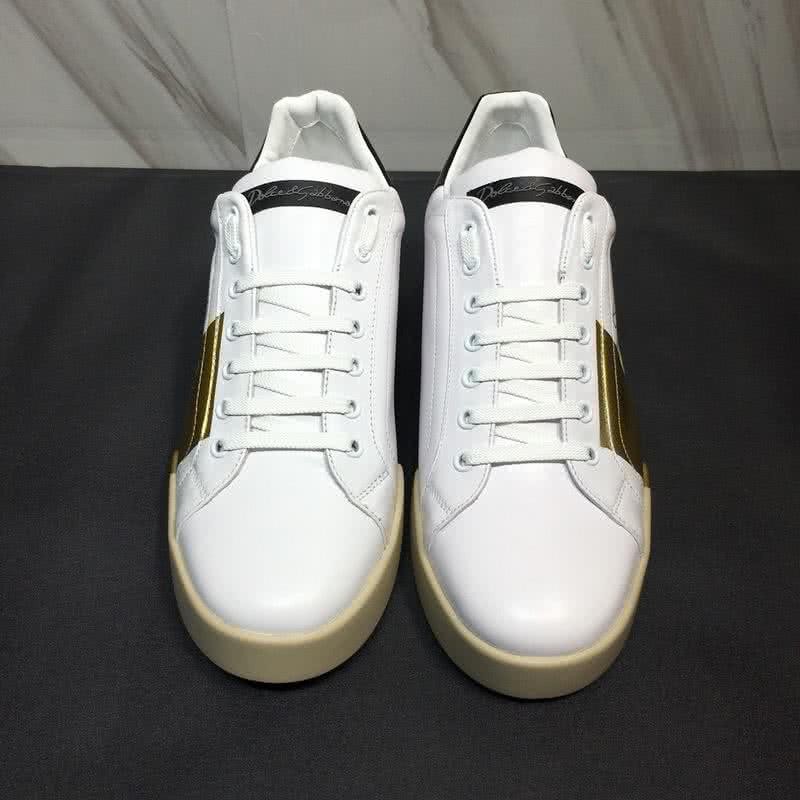 Dolce & Gabbana Sneakers White Golden Black Men 2