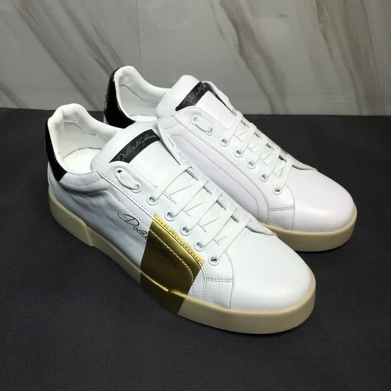 Dolce & Gabbana Sneakers White Golden Black Men 4