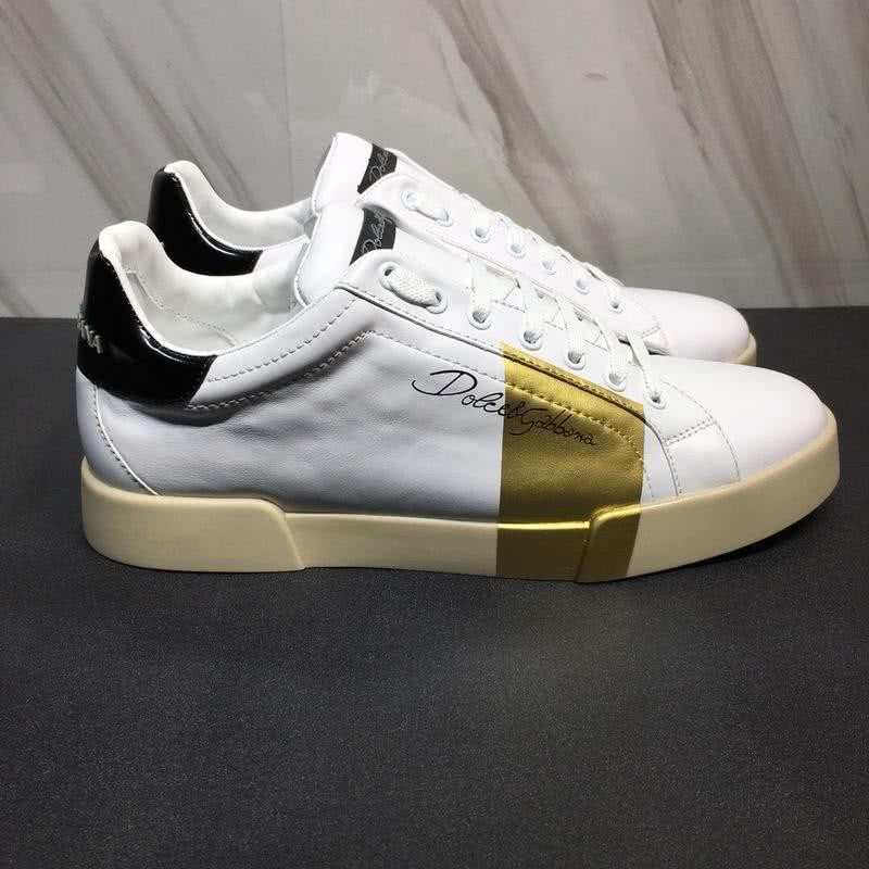 Dolce & Gabbana Sneakers White Golden Black Men 3