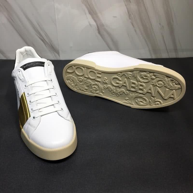 Dolce & Gabbana Sneakers White Golden Black Men 5