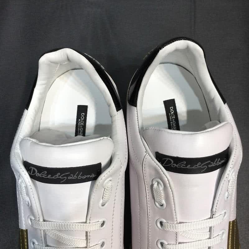 Dolce & Gabbana Sneakers White Golden Black Men 7
