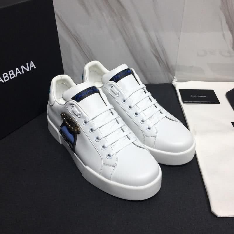 Dolce & Gabbana Sneakers Catoon Golden Pearl White Men 2