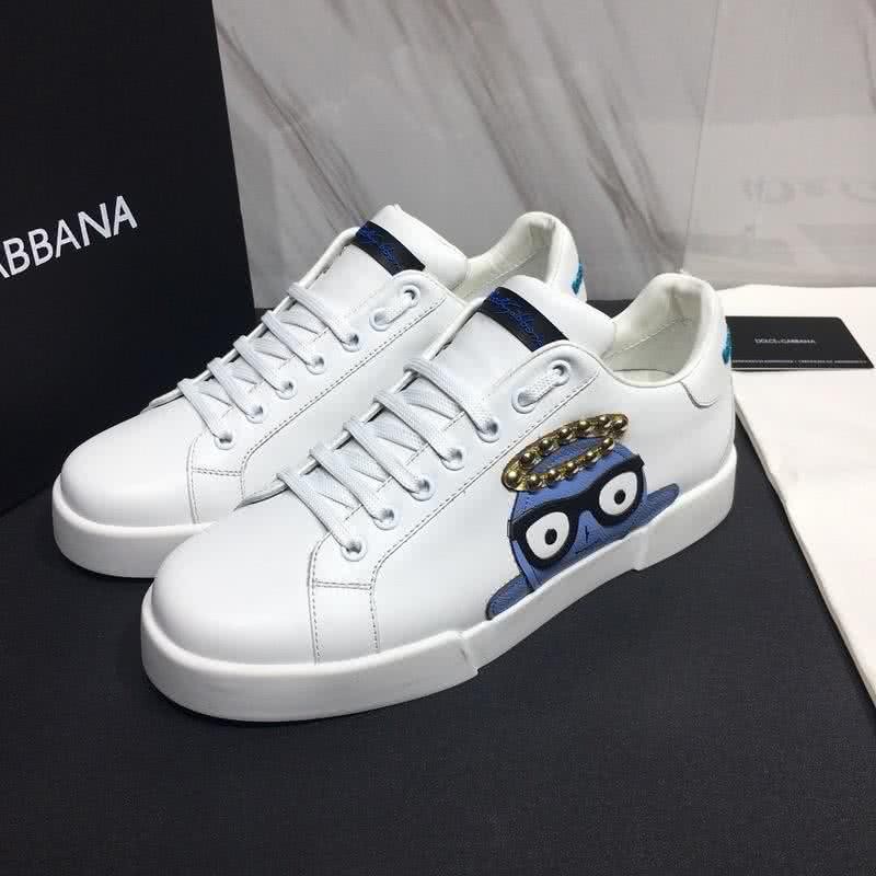 Dolce & Gabbana Sneakers Catoon Golden Pearl White Men 1