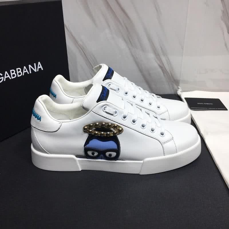 Dolce & Gabbana Sneakers Catoon Golden Pearl White Men 4