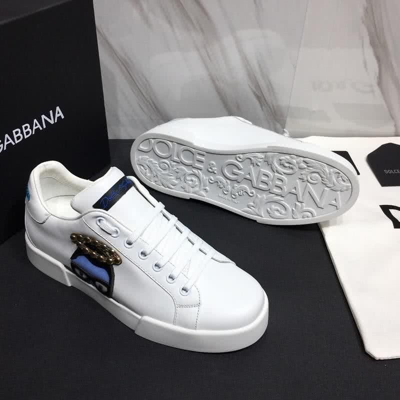 Dolce & Gabbana Sneakers Catoon Golden Pearl White Men 6