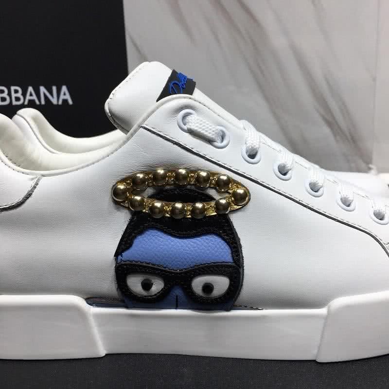 Dolce & Gabbana Sneakers Catoon Golden Pearl White Men 8