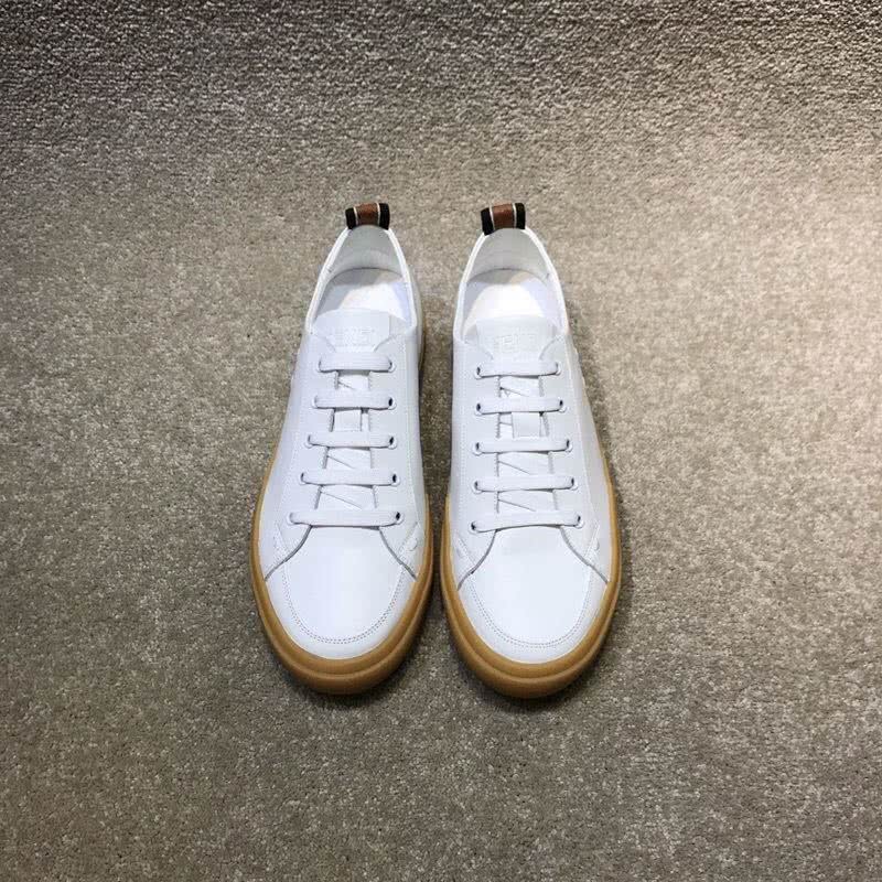 Fendi Sneakers Lace-ups Leather White Upper Rubber Sole Men 2