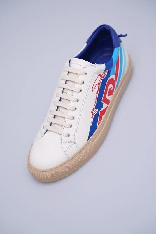 Givenchy Sneakers White Blue Black Rubber Sole Men 2