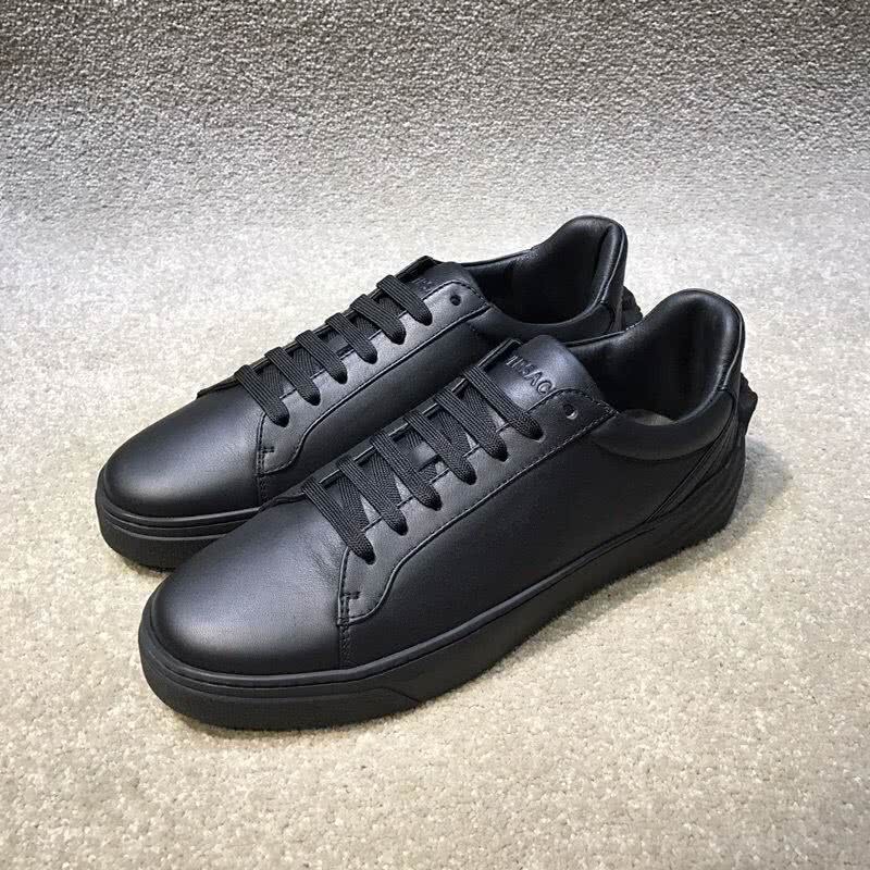 Versace Top Quality Casual Shoes Cowhide Black Men 3
