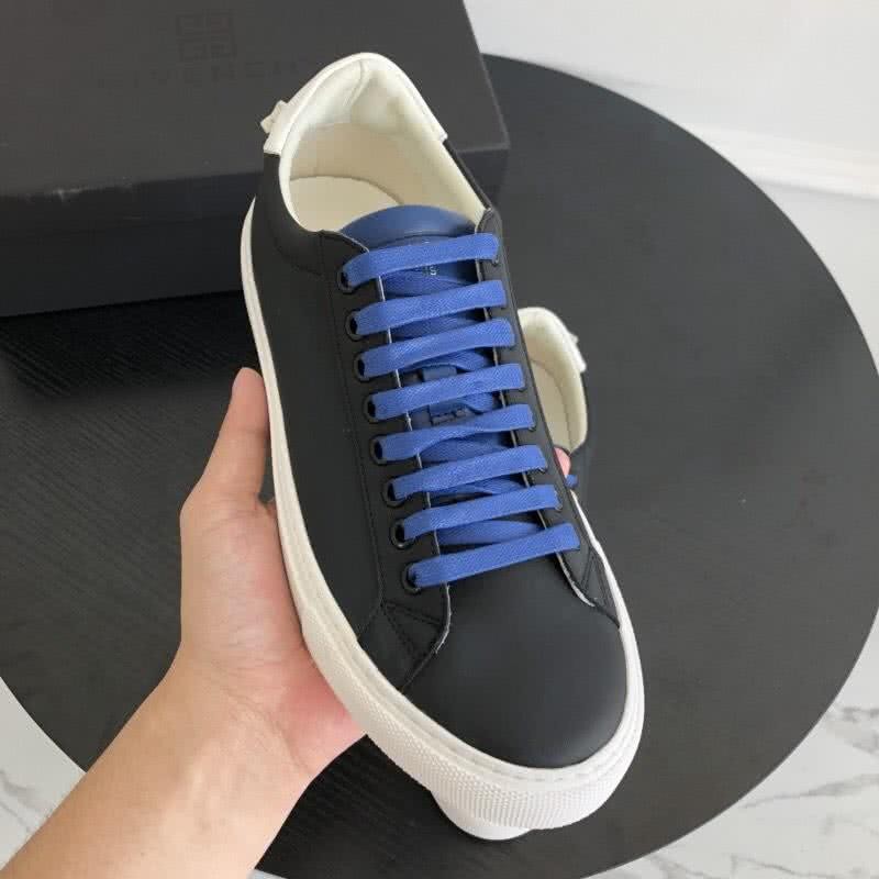 Givenchy Sneakers Black Upper Blue Shoelaces White Sole Men 3