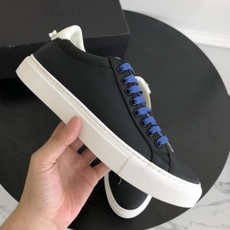 Givenchy Sneakers Black Upper Blue Shoelaces White Sole Men 4