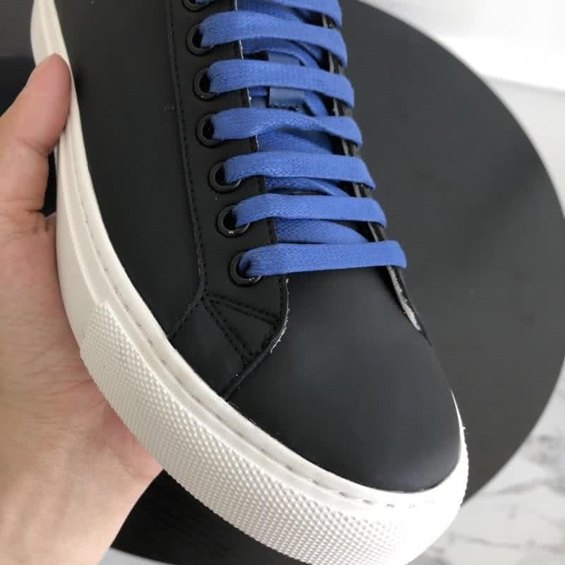 Givenchy Sneakers Black Upper Blue Shoelaces White Sole Men 6