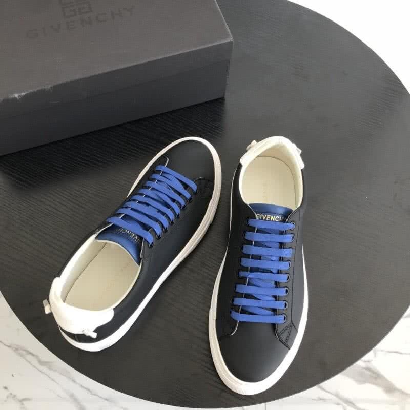 Givenchy Sneakers Black Upper Blue Shoelaces White Sole Men 8