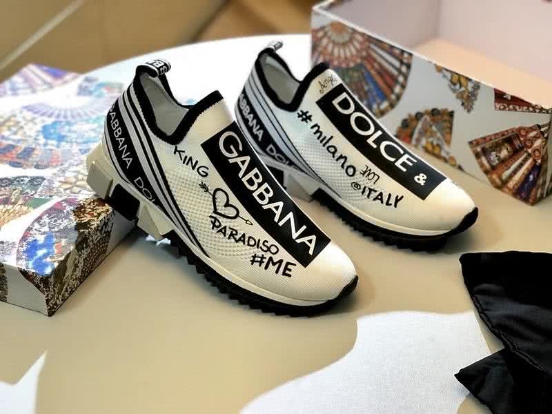 Dolce & Gabbana Sneakers Graffiti White Men And Women 4