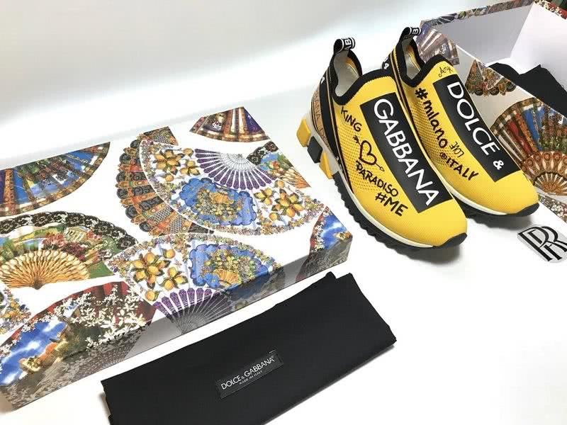 Dolce & Gabbana Sneakers Graffiti Yellow Black Men And Women 3