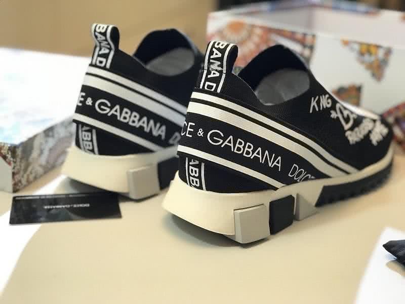Dolce & Gabbana Sneakers Graffiti Black White Men And Women 6