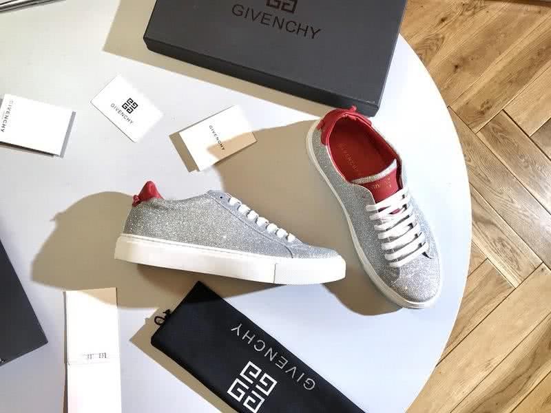 Givenchy Sneakers Silver Wine Upper White Sole Men 8