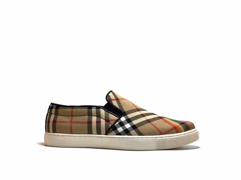 Burberry Fashion Comfortable Shoes Cowhide Yellow And Red Men 3