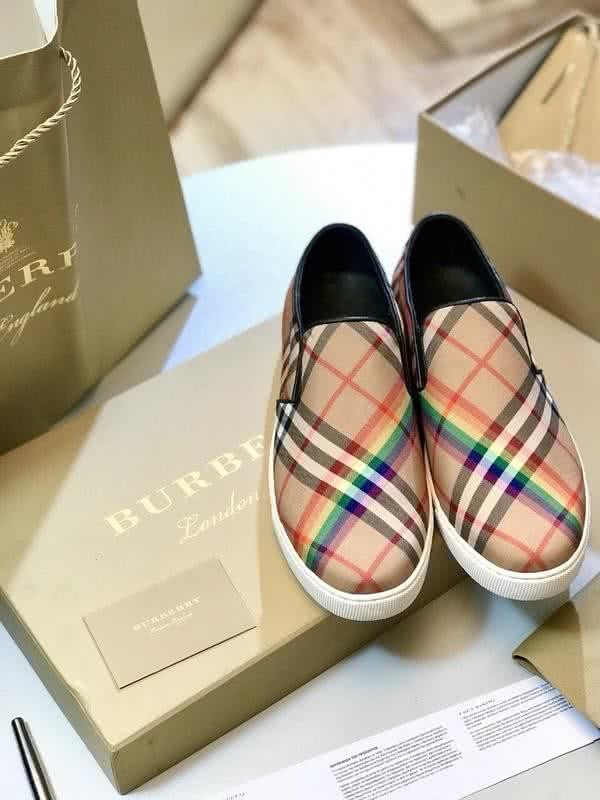 Burberry Fashion Comfortable Shoes Cowhide Yellow And Red Men 6